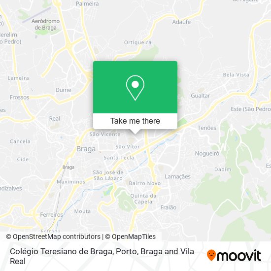 Colégio Teresiano de Braga map