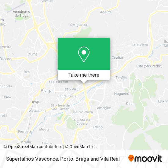 Supertalhos Vasconce map