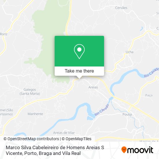 Marco Silva Cabeleireiro de Homens Areias S Vicente map