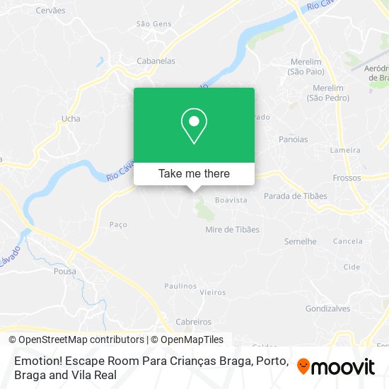 Emotion! Escape Room Para Crianças Braga mapa