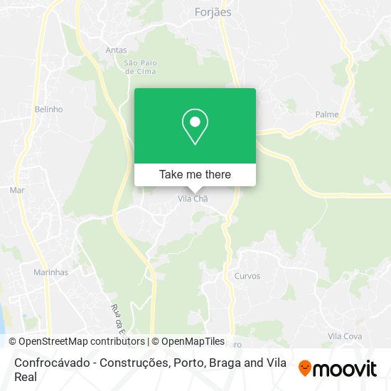 Confrocávado - Construções mapa