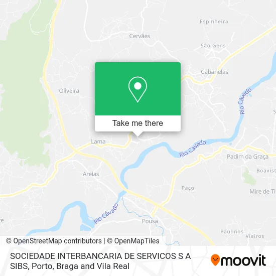 SOCIEDADE INTERBANCARIA DE SERVICOS S A SIBS map