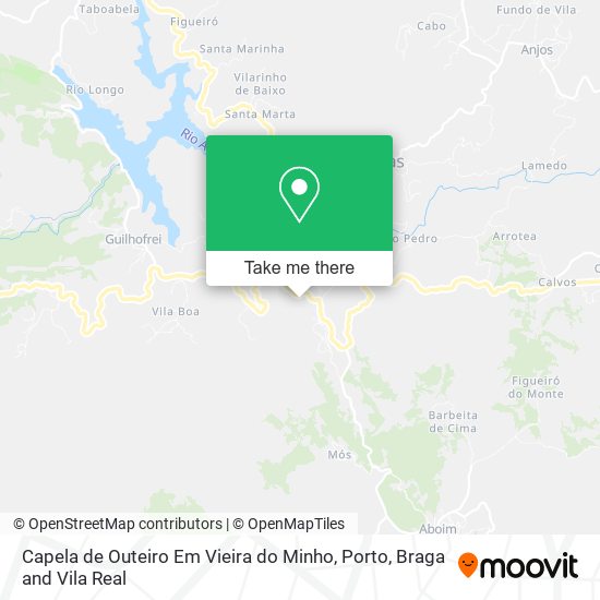 Capela de Outeiro Em Vieira do Minho map