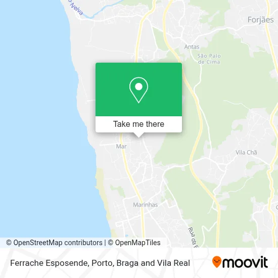 Ferrache Esposende map