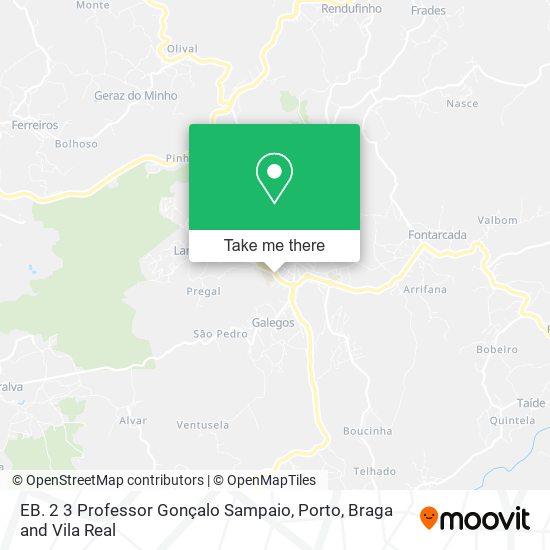 EB. 2 3 Professor Gonçalo Sampaio map