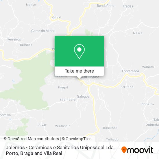 Jolemos - Cerâmicas e Sanitários Unipessoal Lda mapa