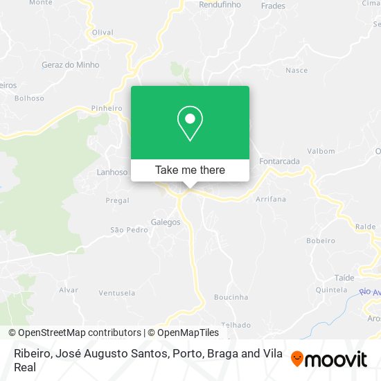 Ribeiro, José Augusto Santos map