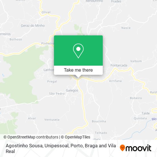 Agostinho Sousa, Unipessoal map