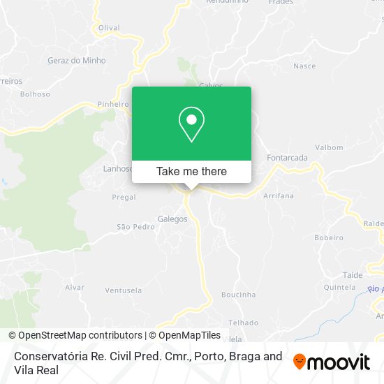 Conservatória Re. Civil Pred. Cmr. map