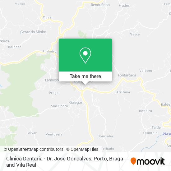Clínica Dentária - Dr. José Gonçalves map