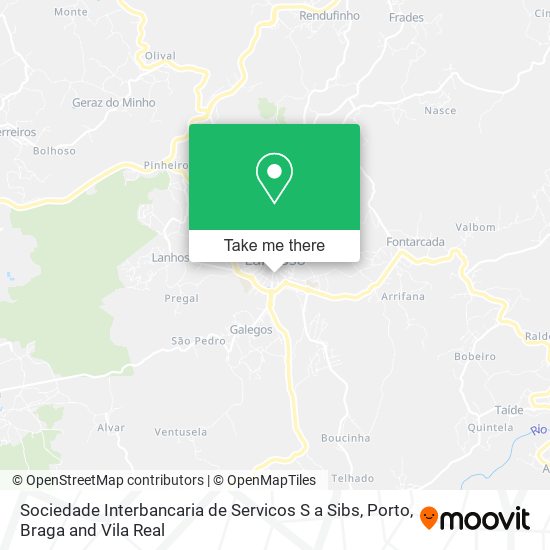 Sociedade Interbancaria de Servicos S a Sibs map