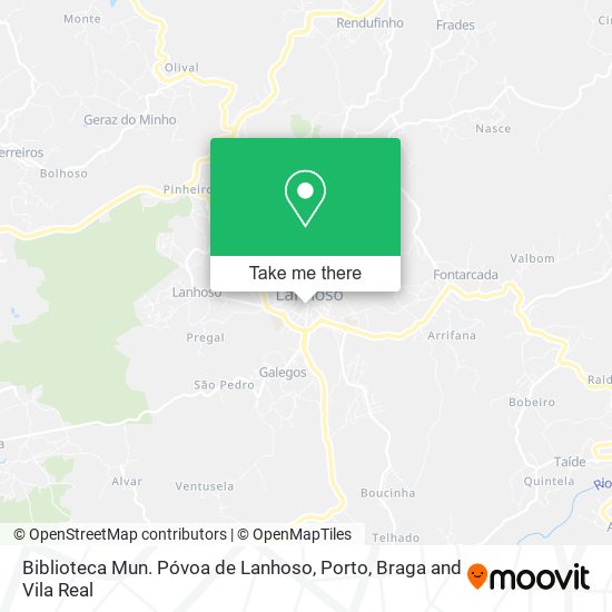 Biblioteca Mun. Póvoa de Lanhoso map
