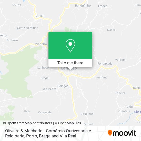 Oliveira & Machado - Comércio Ourivesaria e Relojoaria mapa