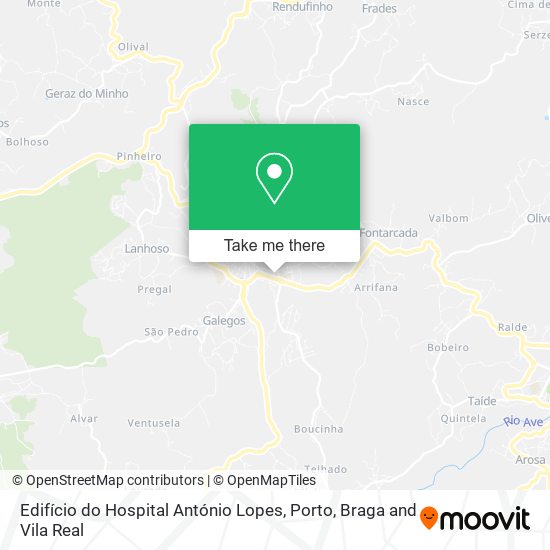 Edifício do Hospital António Lopes map