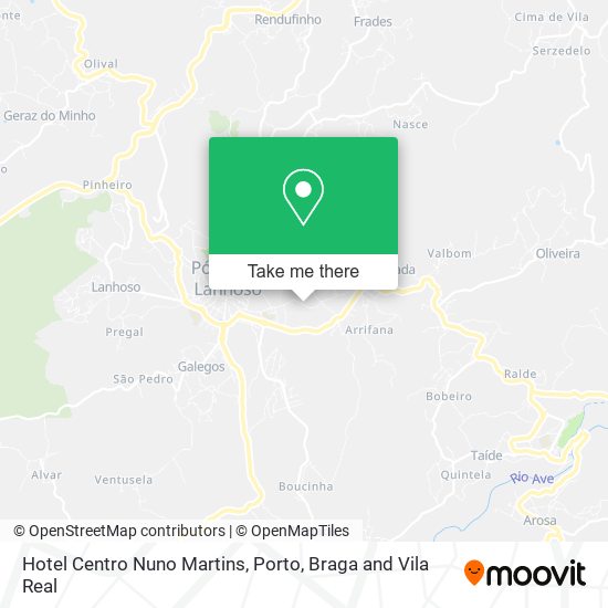 Hotel Centro Nuno Martins mapa