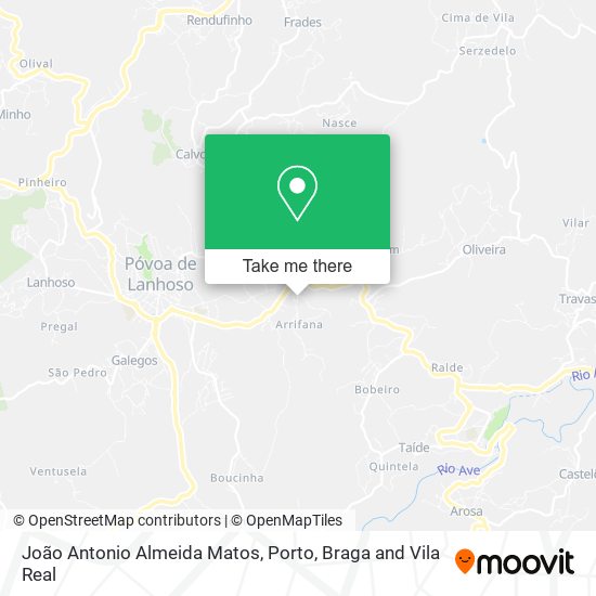 João Antonio Almeida Matos mapa