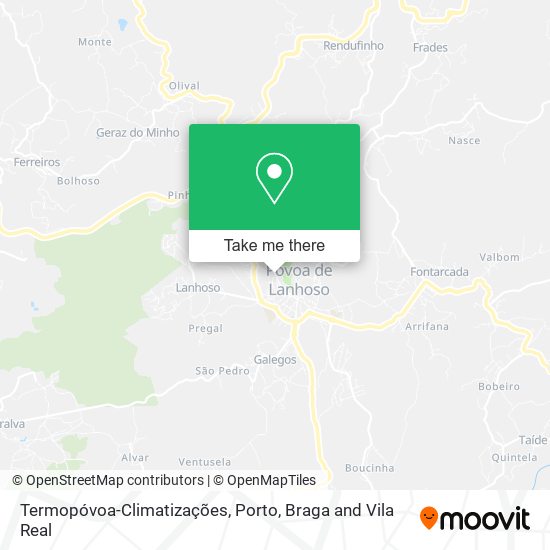 Termopóvoa-Climatizações map