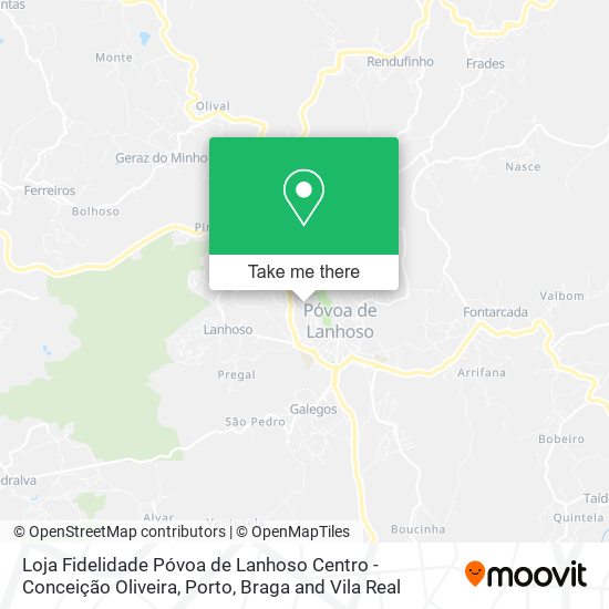 Loja Fidelidade Póvoa de Lanhoso Centro - Conceição Oliveira map