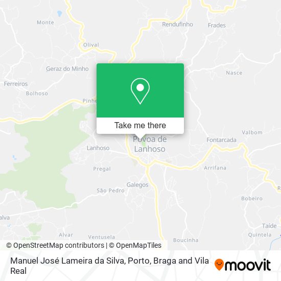 Manuel José Lameira da Silva mapa