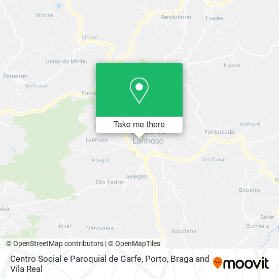 Centro Social e Paroquial de Garfe map