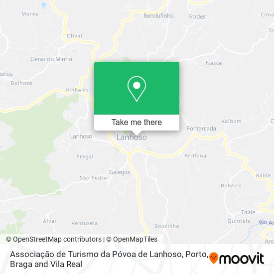 Associação de Turismo da Póvoa de Lanhoso map