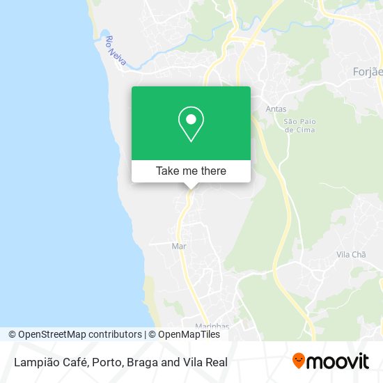 Lampião Café mapa