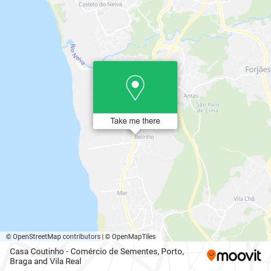 Casa Coutinho - Comércio de Sementes mapa