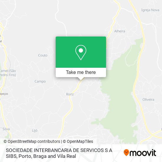 SOCIEDADE INTERBANCARIA DE SERVICOS S A SIBS map