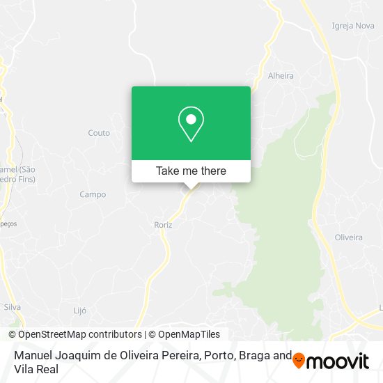 Manuel Joaquim de Oliveira Pereira map