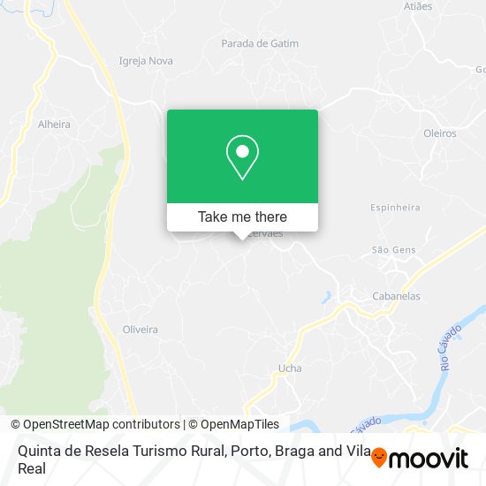 Quinta de Resela Turismo Rural mapa