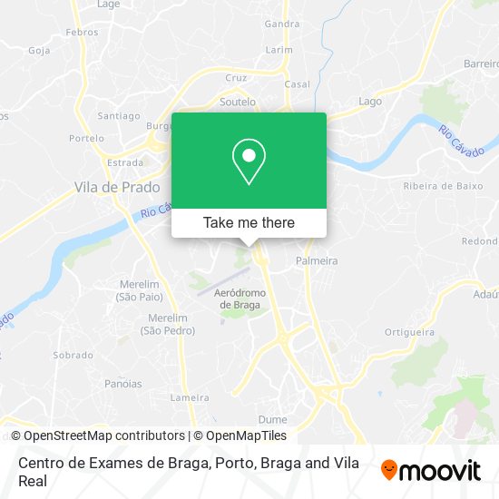 Centro de Exames de Braga map