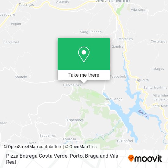 Pizza Entrega Costa Verde mapa