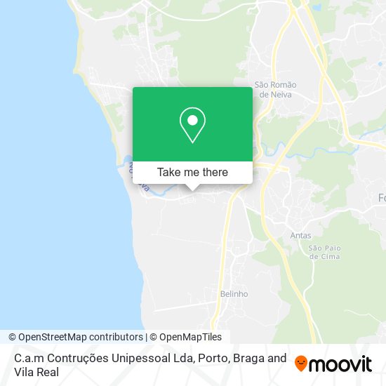 C.a.m Contruções Unipessoal Lda mapa