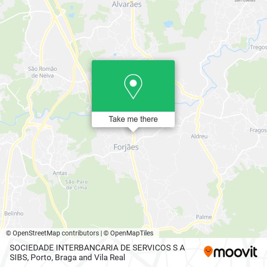 SOCIEDADE INTERBANCARIA DE SERVICOS S A SIBS map