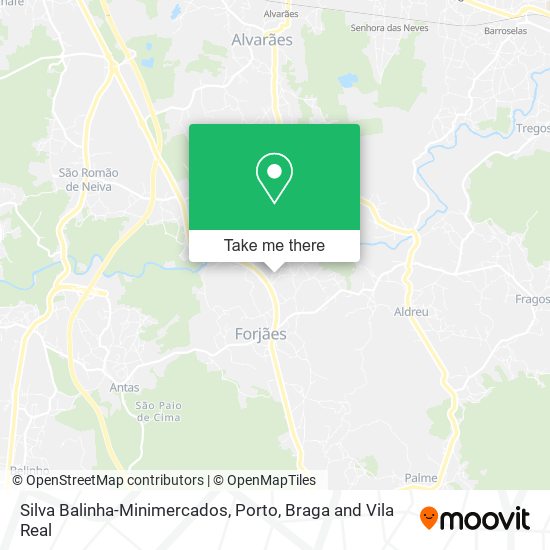Silva Balinha-Minimercados mapa