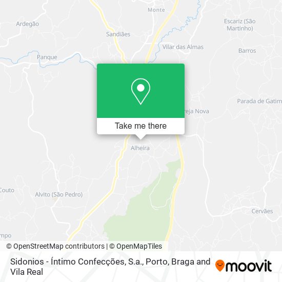 Sidonios - Íntimo Confecções, S.a. mapa