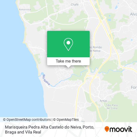 Marisqueira Pedra Alta Castelo do Neiva mapa