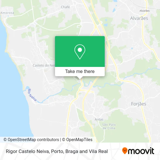 Rigor Castelo Neiva map