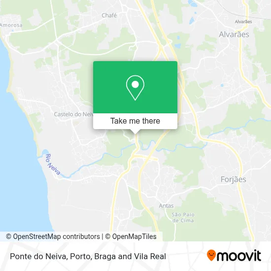 Ponte do Neiva map