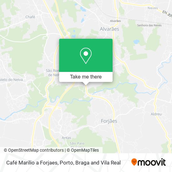Café Marilio a Forjaes map