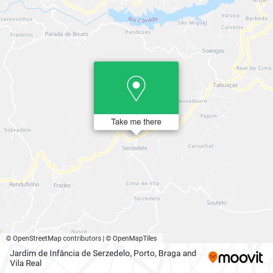 Jardim de Infância de Serzedelo mapa