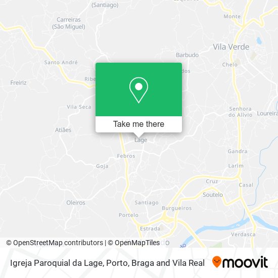 Igreja Paroquial da Lage mapa