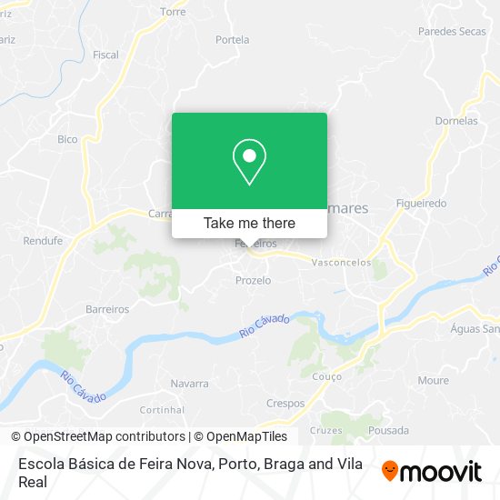 Escola Básica de Feira Nova map