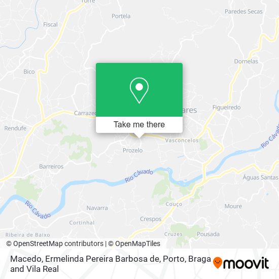 Macedo, Ermelinda Pereira Barbosa de mapa