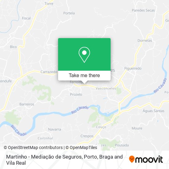 Martinho - Mediação de Seguros mapa