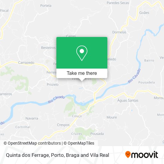 Quinta dos Ferrage map