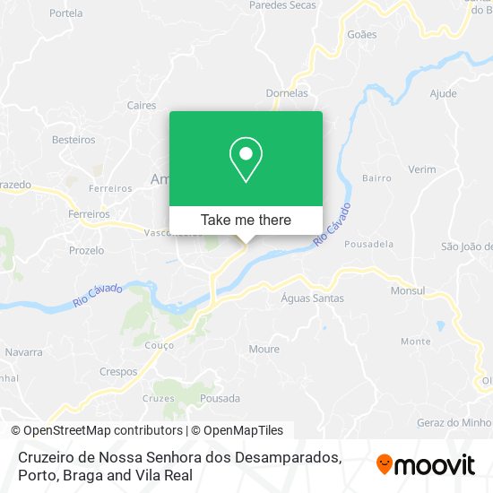 Cruzeiro de Nossa Senhora dos Desamparados mapa