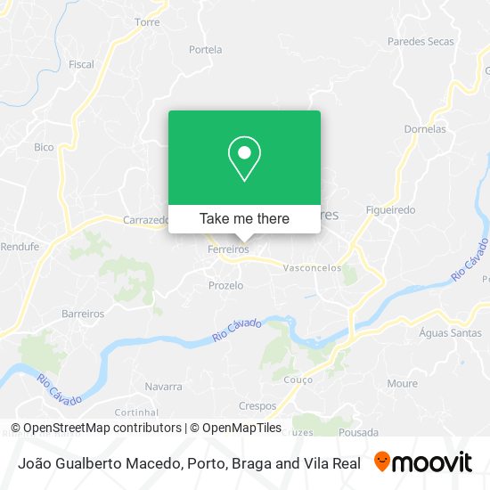 João Gualberto Macedo map