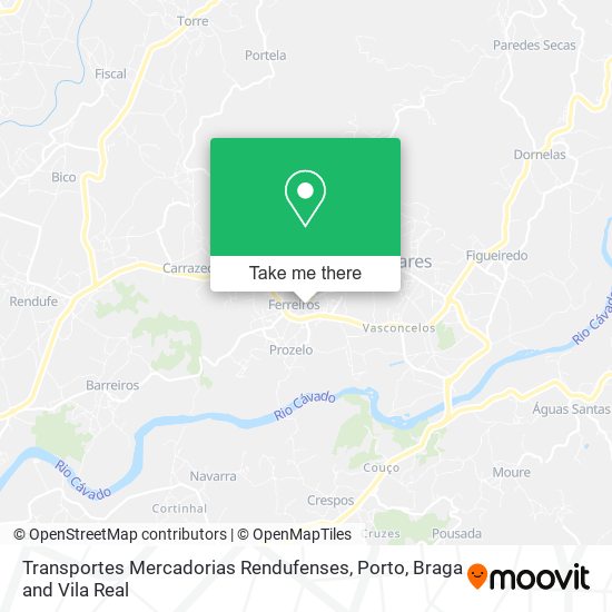 Transportes Mercadorias Rendufenses mapa