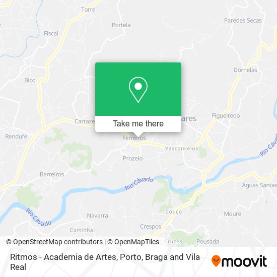 Ritmos - Academia de Artes map